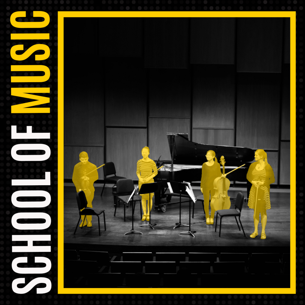 Seamark와 Conifer String Quartets 홍보 이미지가 포함된 Conrad A. Marvin 기념 콘서트